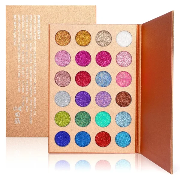 Delanci Glitter Eyeshadow Palette