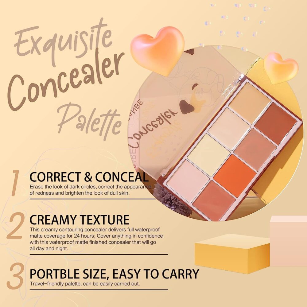 Ucanbe Cream Concealer And Contour Palette