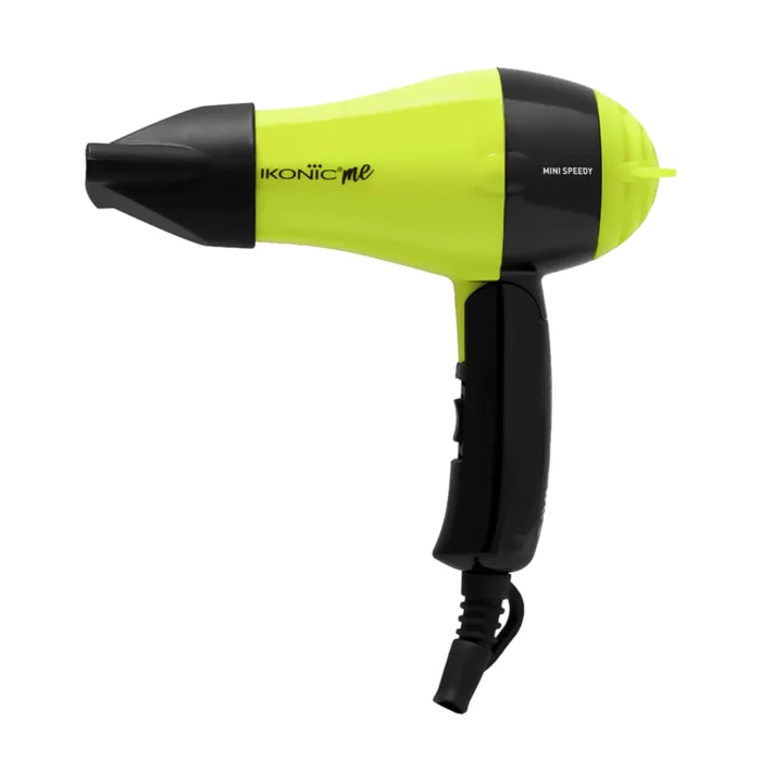 IKONIC ME MINI SPEEDY HAIR DRYER BLACK + YELLOW - 1000W