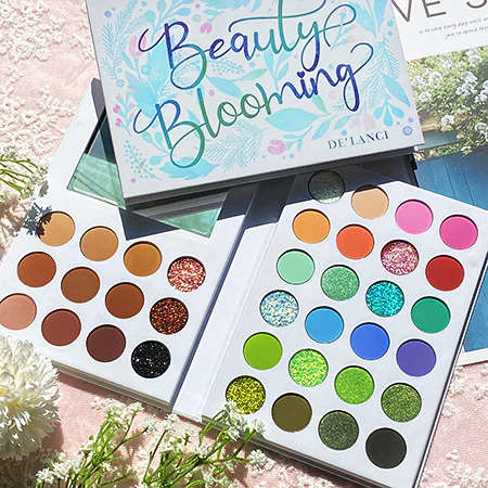 Delanci 36 Color Beauty Blooming Double Pages Eyeshadow Palette