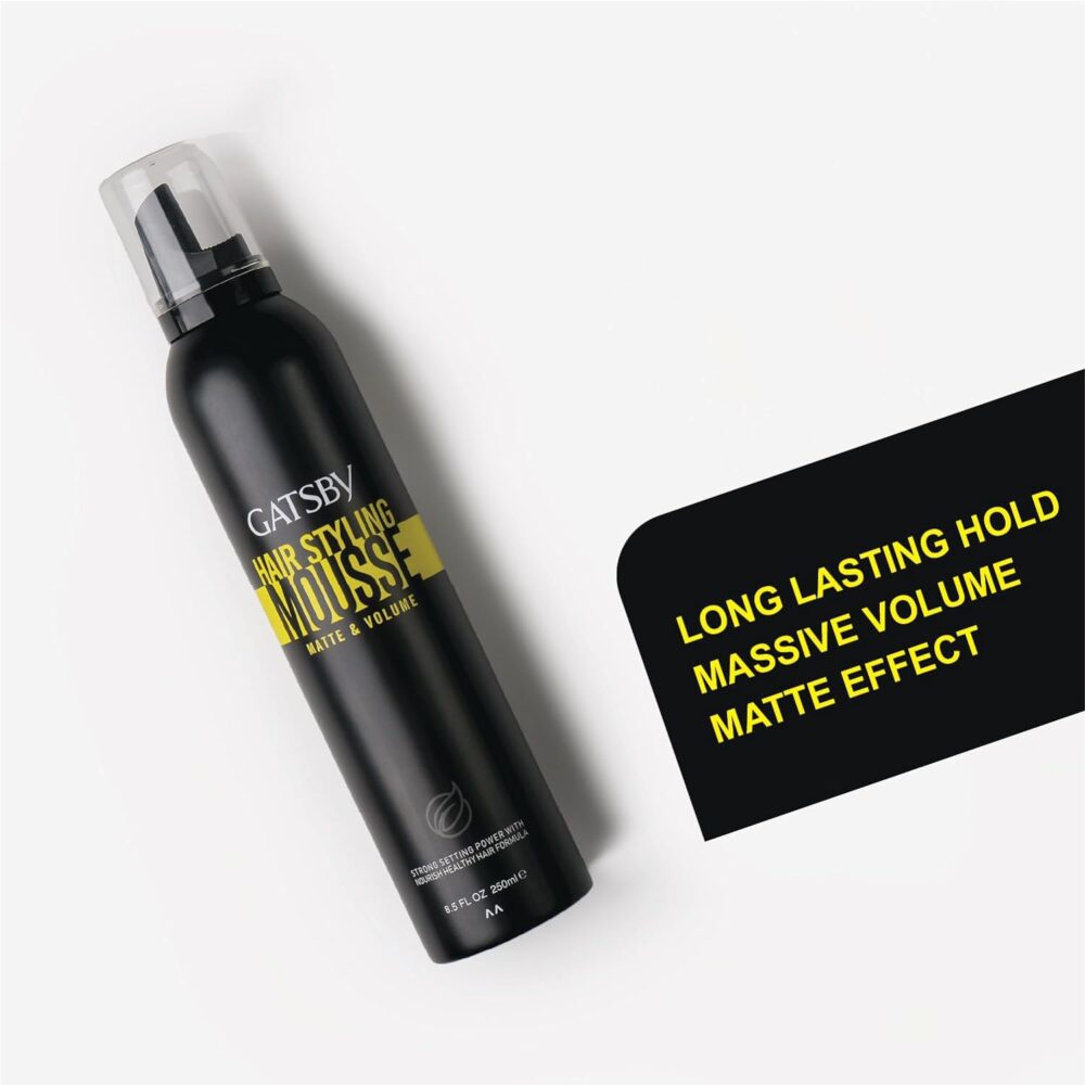 Gatsby Matte & Volume Hair Styling Mousse (250ml)