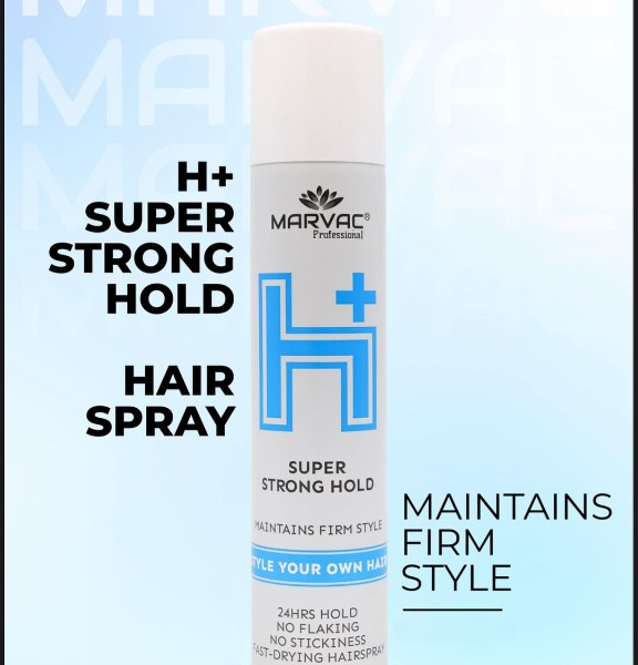 Marvac Professional H+ Super Strong Hold Hair Spray