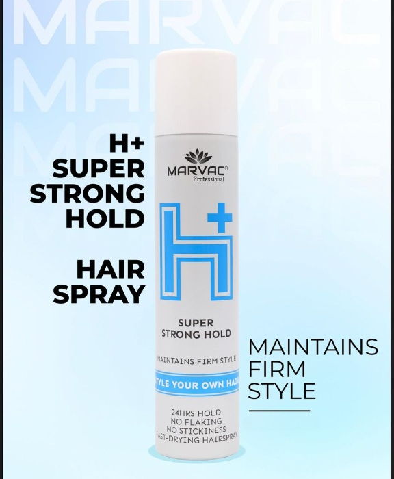 Marvac Professional H+ Super Strong Hold Hair Spray