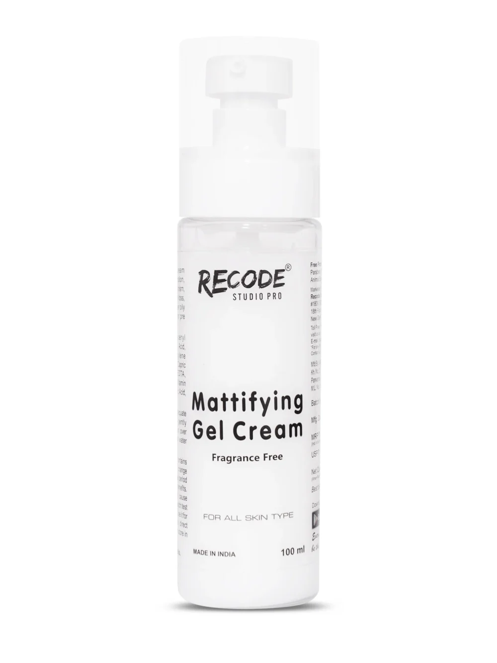 Recode Mattifying Gel (100ML)