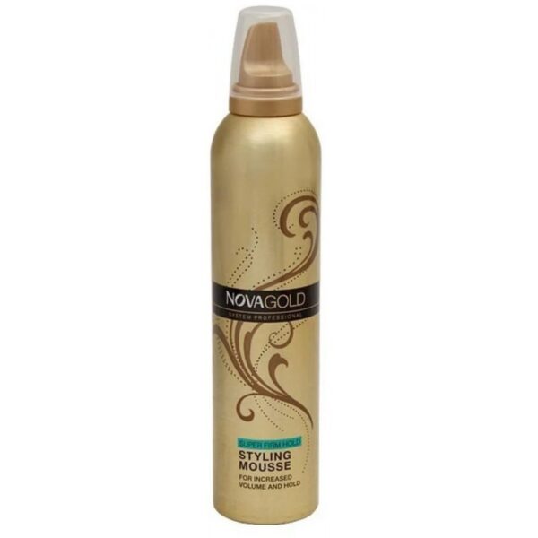 Nova Gold Professional Super Firm Hold Styling Mousse (300ml)