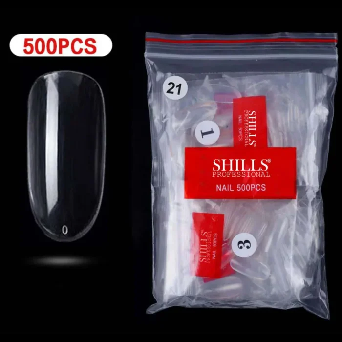 Shills Professional 500 Pcs Square Medium Nail Tip