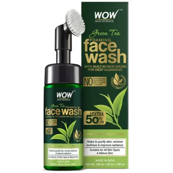 Wow – Skin Science Green Tea Foaming Face Wash (150ml)