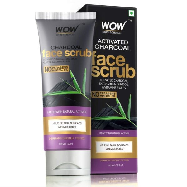 Wow – Skin Science Activated Charcoal Face Scrub (100ml)