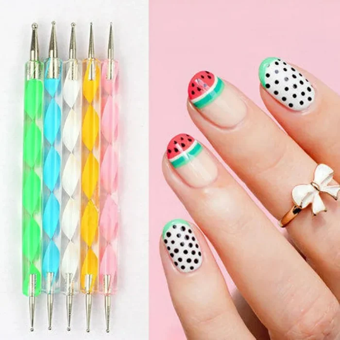 Nail Art Dotting Tools (Set Of 5)