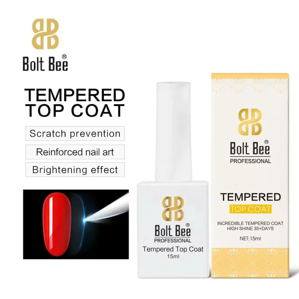 Bolt Bee Tempered Top Coat (15ml)