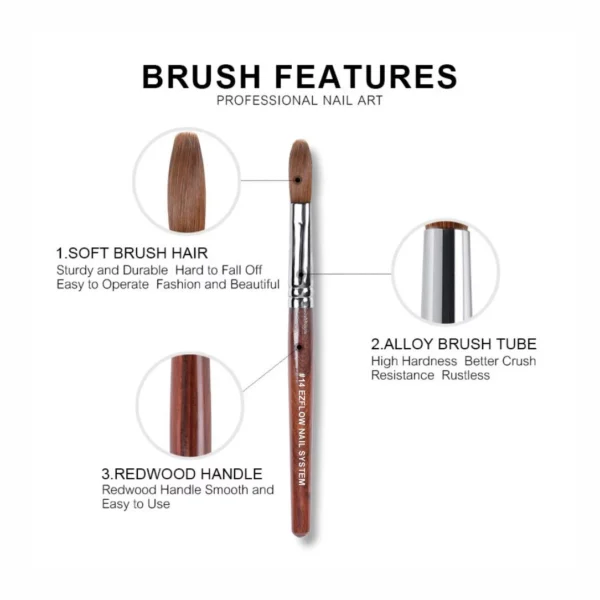 Shills Professional 14 No-EZFLOW Nail Acrylic Brush