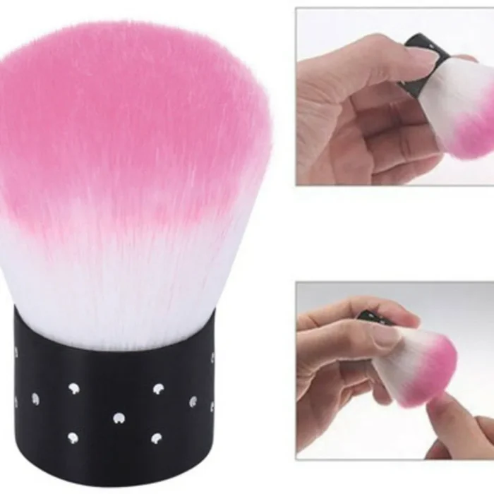 Nail Art Short Puffy Dusting Brush (Random Color)