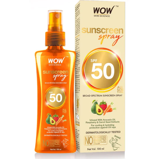 Wow – Uv Water Transparent Sunscreen Spray Spf 50 (100ml)