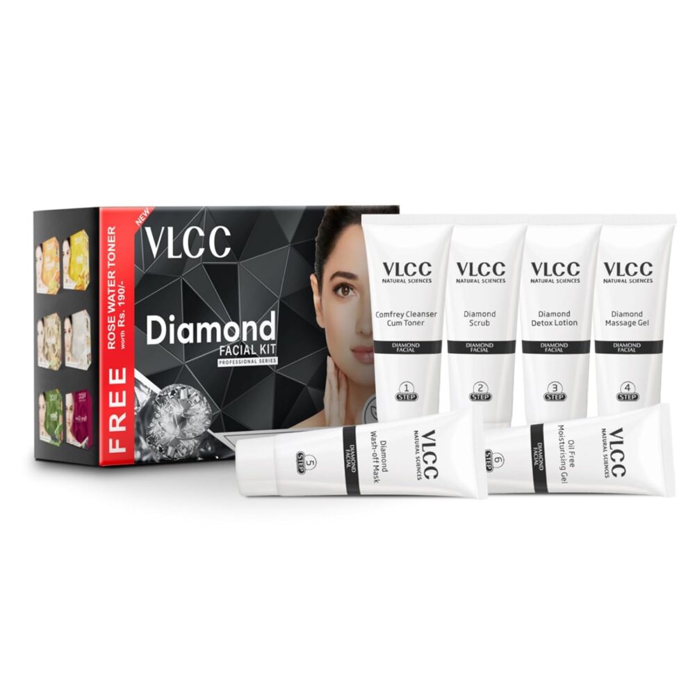 VLCC Diamond Facial Kit With Free Rose Water Toner