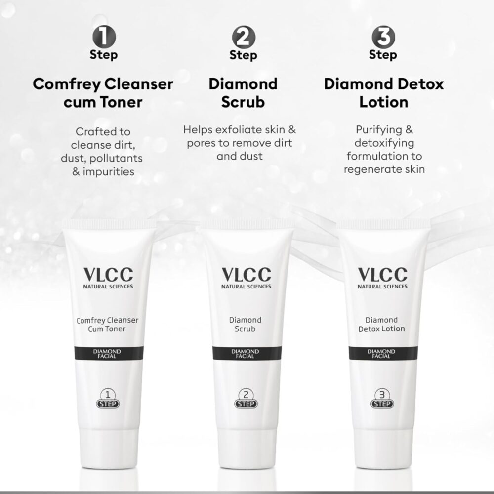 VLCC Diamond Facial Kit With Free Rose Water Toner