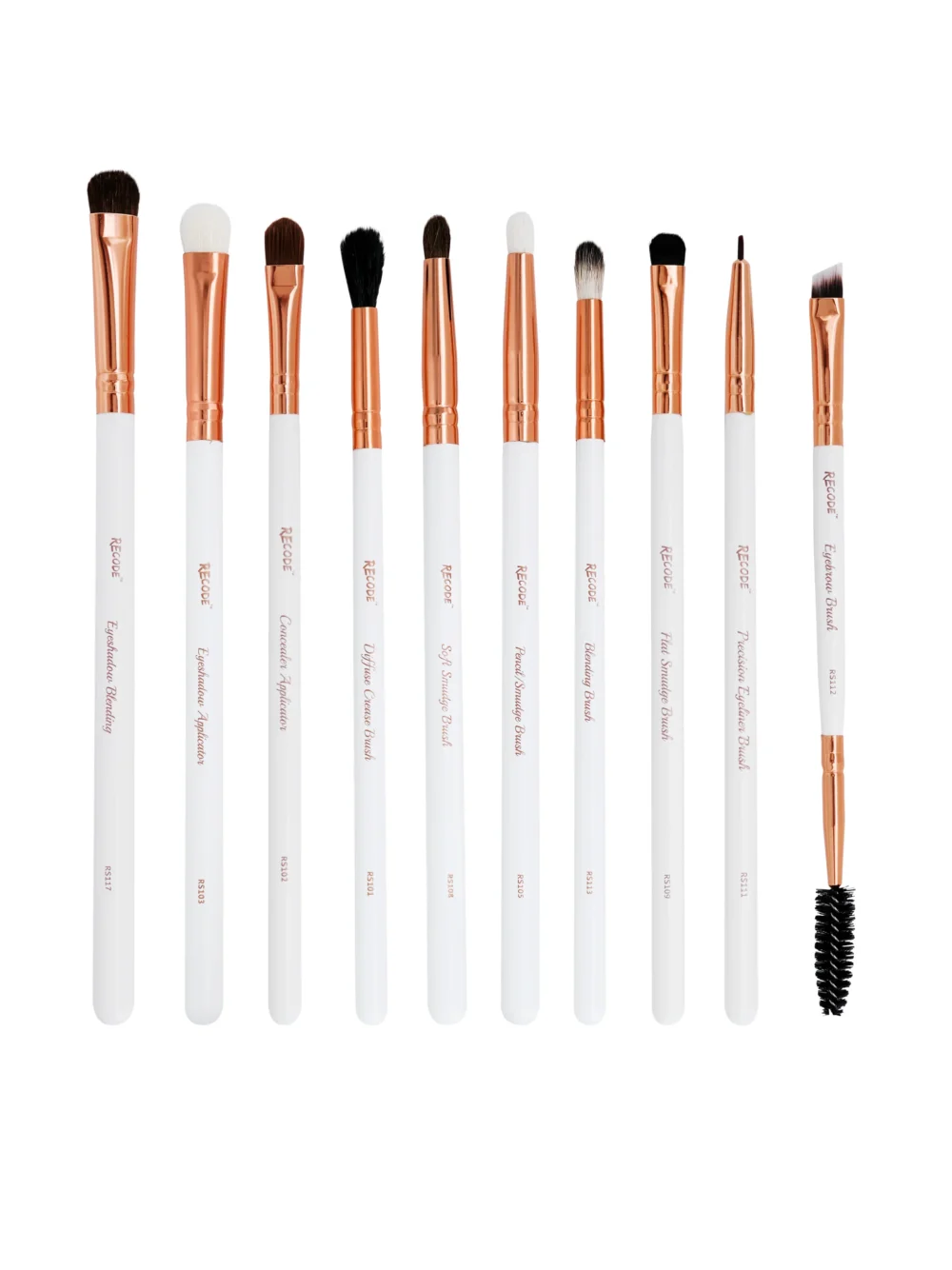 Recode Brush Set 12 Pcs With Premium Rose Gold Pouch