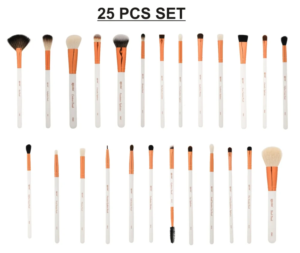 Recode Brush Set 25 Pcs With Premium Rose Gold Pouch