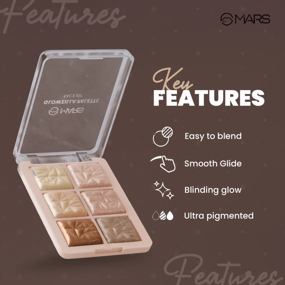 MARS Glowzilla Highlighter Palette (6 Color)