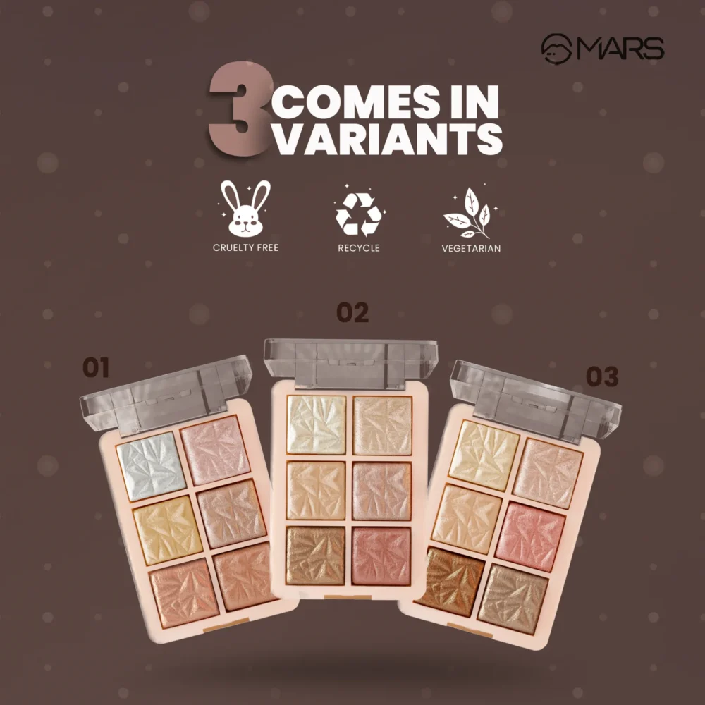 MARS Glowzilla Highlighter Palette (6 Color)