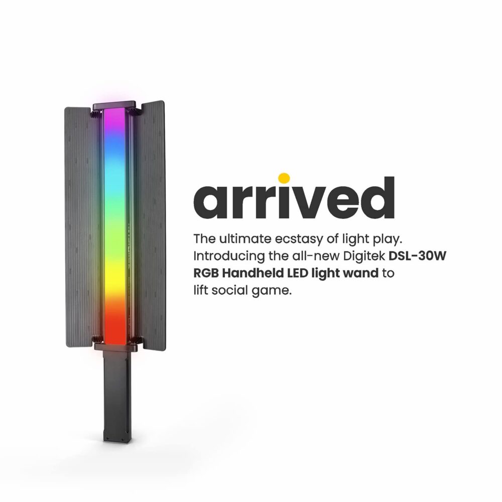 DIGITEK Portable Handheld RGB LED Light (DSL-30W RGB)