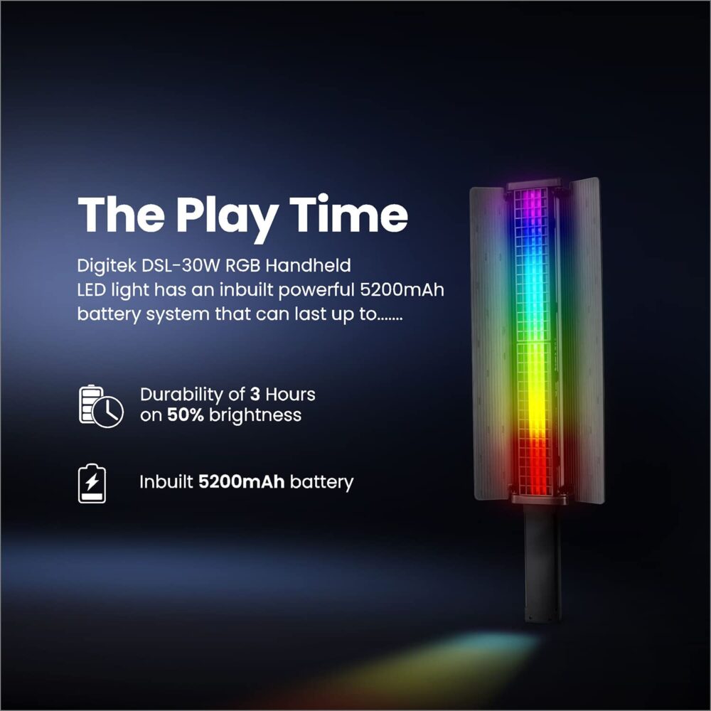 DIGITEK Portable Handheld RGB LED Light (DSL-30W RGB)