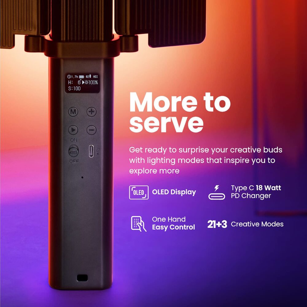 DIGITEK Portable Handheld RGB LED Light (DSL-30W RGB)