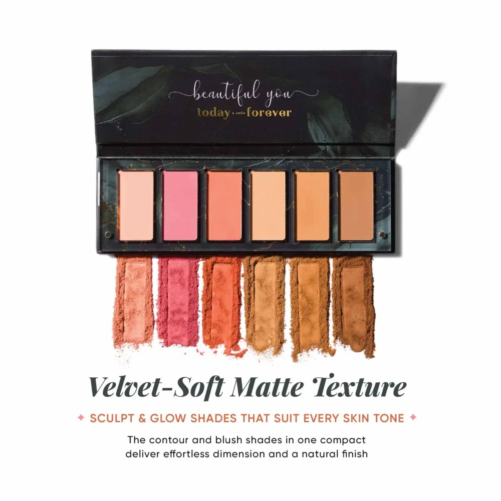Aflairza Blush And Contour Palette