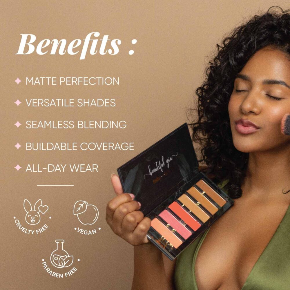 Aflairza Blush And Contour Palette