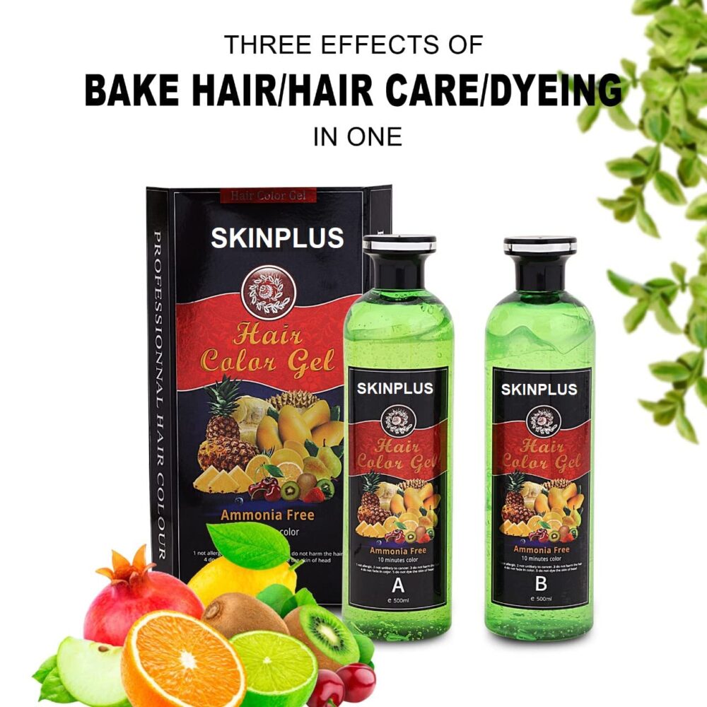 Skinplus Fruit Vinegar Black Gel Color Professions Hair Colour