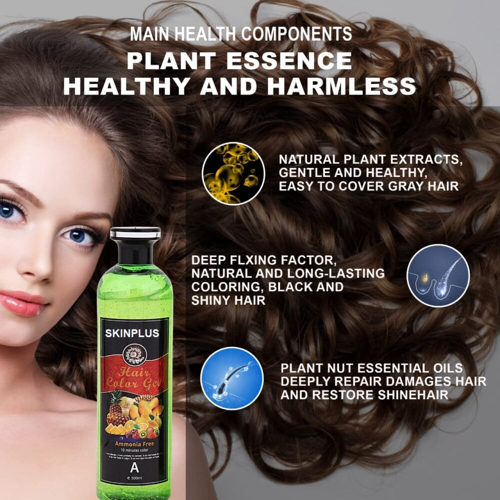 Skinplus Fruit Vinegar Black Gel Color Professions Hair Colour