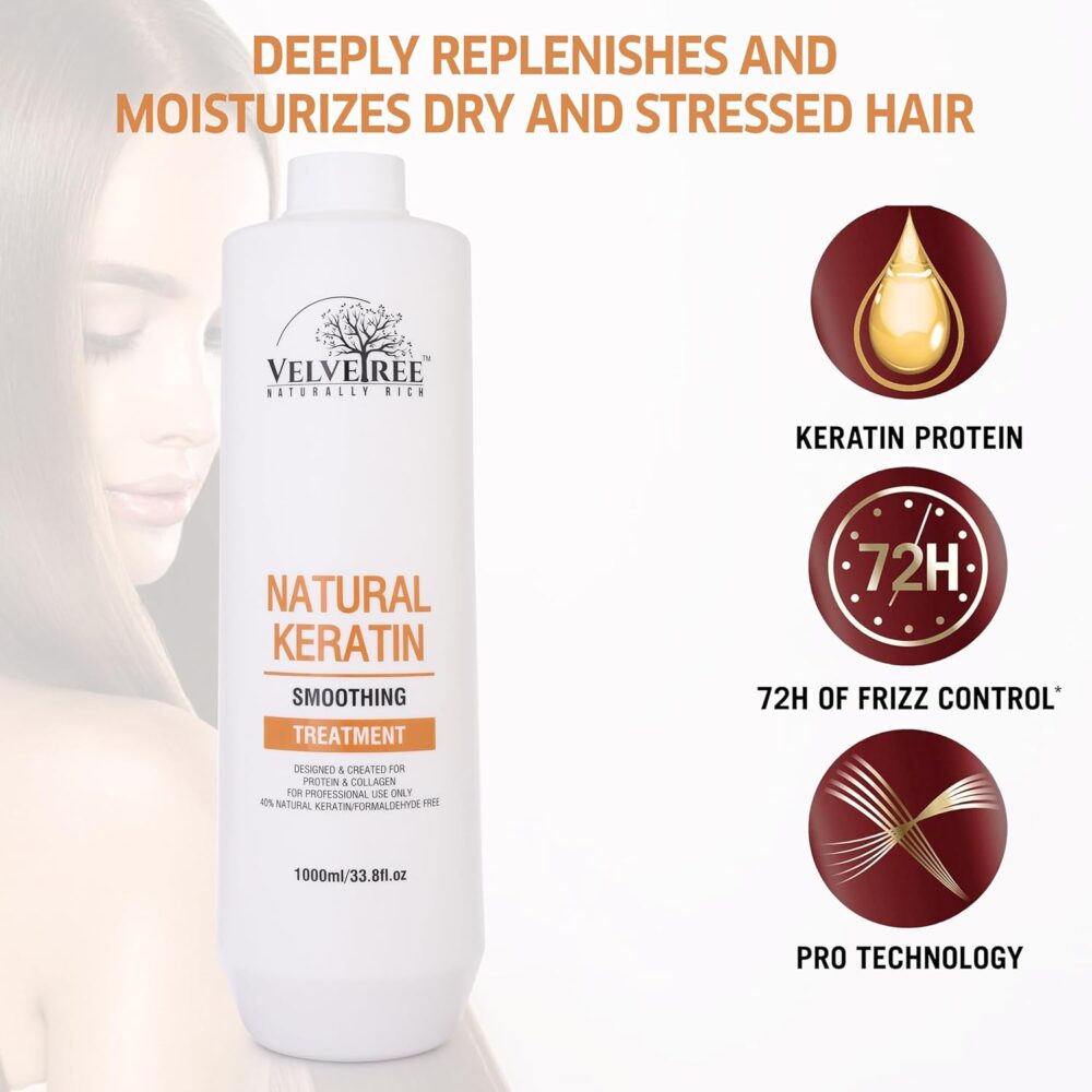 Velvetree Natural Keratin Smoothing Treatment (1000ml)