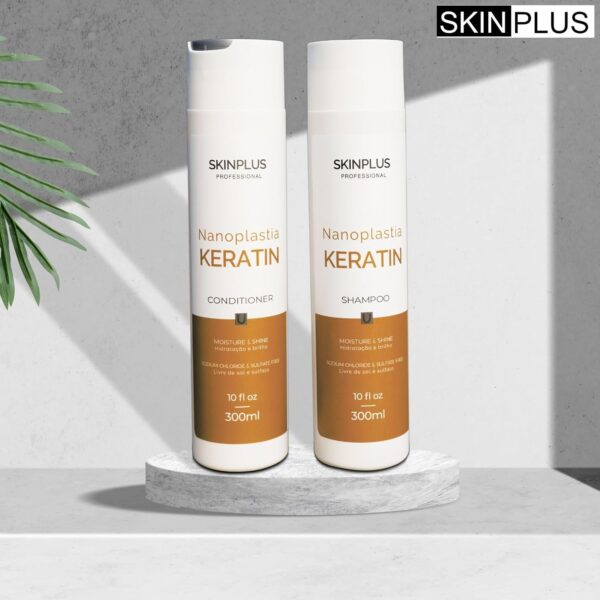 Skinplus Nanoplastia Keratin Shampoo And Conditioner Set (300ml2)