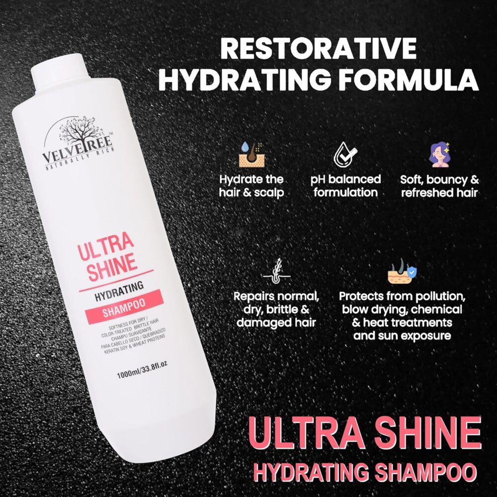 Velvetree Ultra Shine Hydrating Shampoo (1000ml)