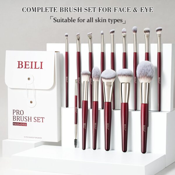 Beili Essentials Brush Collection Pro 15 Pcs