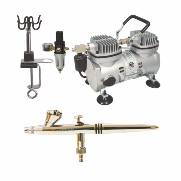 Makeup Studio Airbrush Package – 2 (Air Compressor Autostop + Airbrush Pro)