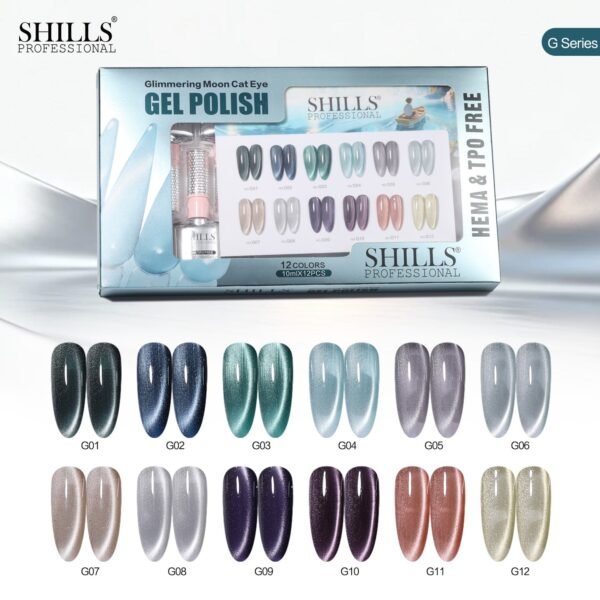 Shills Glimmering Moon Cat Eye Gel Polish Set