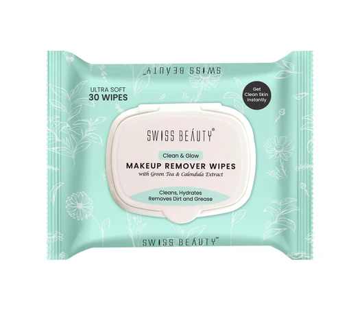 Swiss Beauty Clean And Glow Makeup Remover Wipes (30 wipes)
