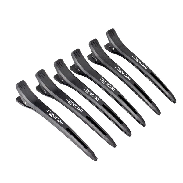 Ikonic Professional Carbon Section Clips (6pcs)