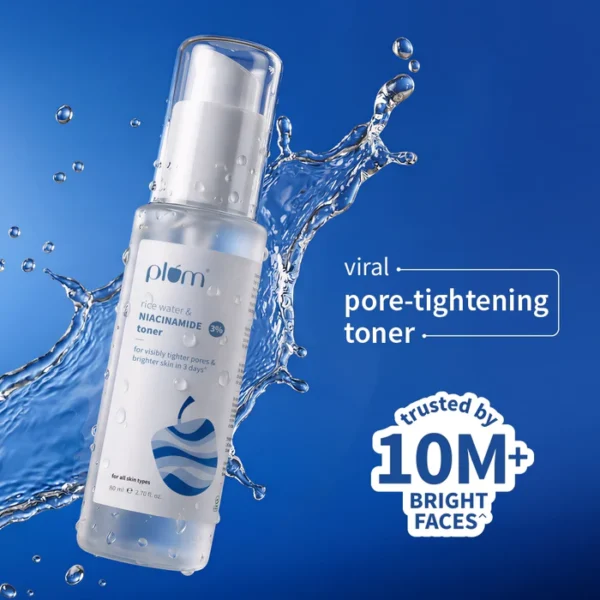 Plum 3% Niacinamide & Rice Water Toner (150ml)