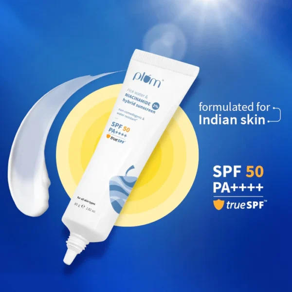 Plum 2% Niacinamide & Rice Water SPF 50 PA+++ Sunscreen