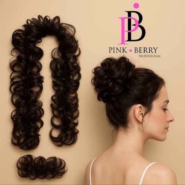 Pink Berry Messy Hair Frill Extension