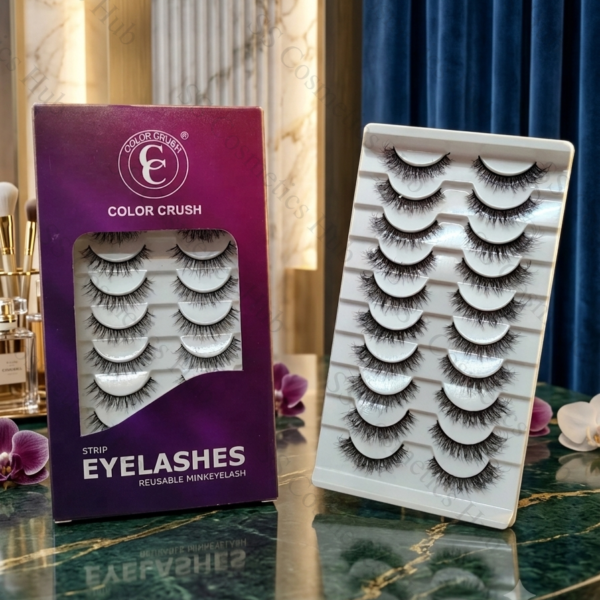 Color Crush Mink Eyelashes (10 Pair)