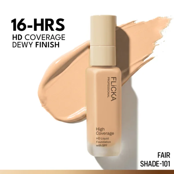 FLiCKA High Coverage HD Liquid Foundation (30ml)