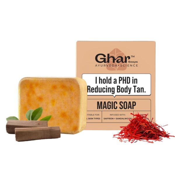 Ghar Sandalwood & Saffron Magic Soaps (100gm)