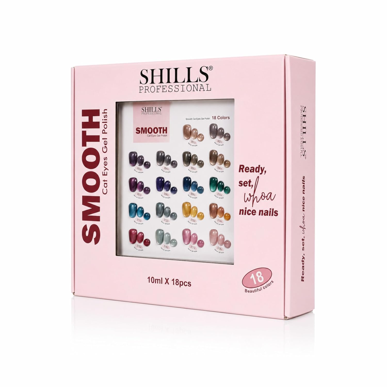 Shills Smooth Cat Eye Gel Nail Polish Set (18pcs)