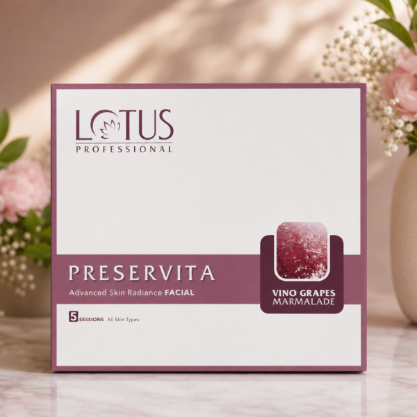 Lotus Preservita Vino Grapes Marmalade Facial Kit (5 Sessions)