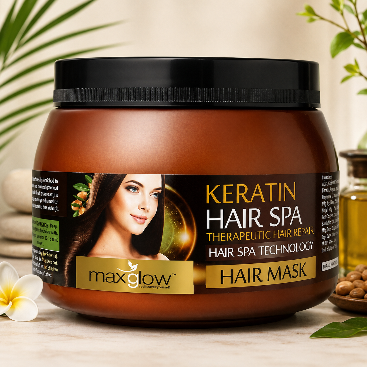 Maxglow Keratin Hair Spa (500gm)