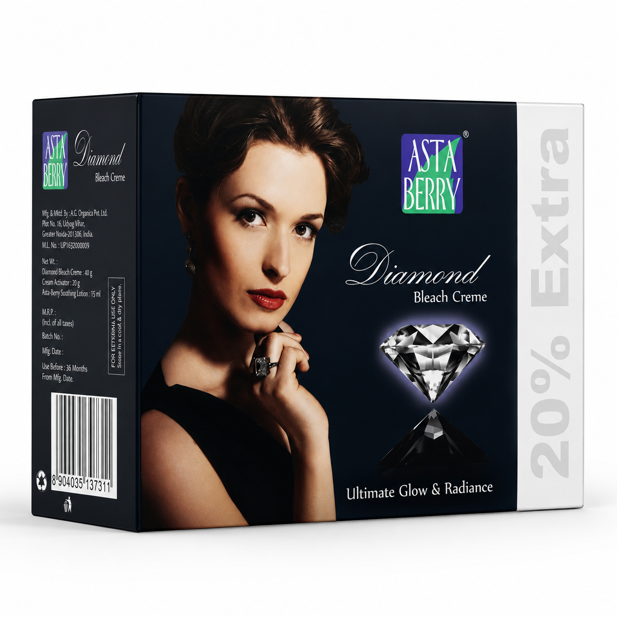 Astaberry Ikin Diamond Bleach Creme (300gm)