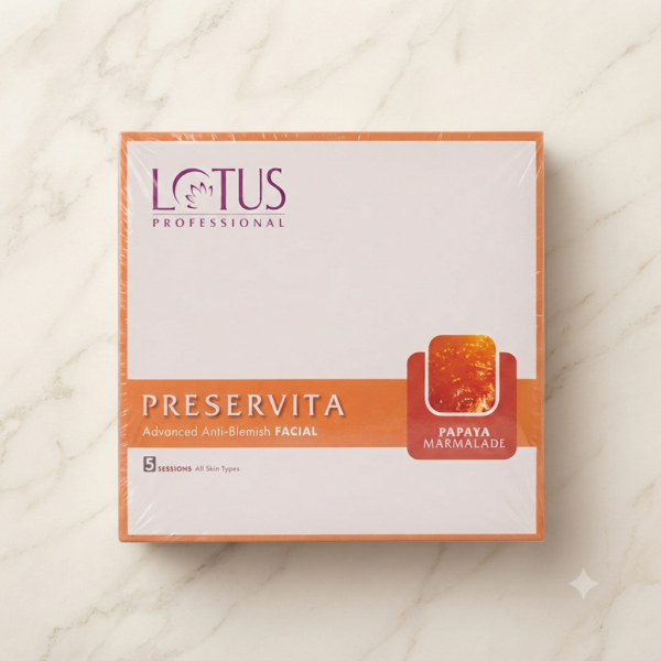 Lotus Preservita Advanced Anti-Blemish Facial Kit (Papaya Marmalade)