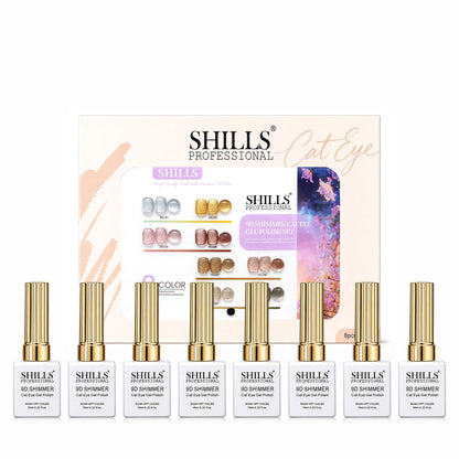 Shills 9D Shimmer Cat Eye Gel Polish Set (8pcs)